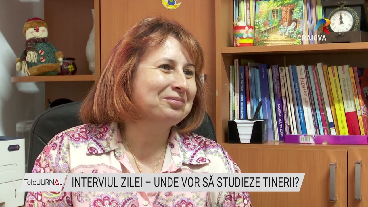 INTERVIUL ZILEI UNDE VOR SĂ STUDIEZE TINERII Stiri TVR Craiova